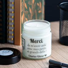 Charger l&#39;image dans la galerie, Coton frais - Bougie avec étiquette personnalisée
