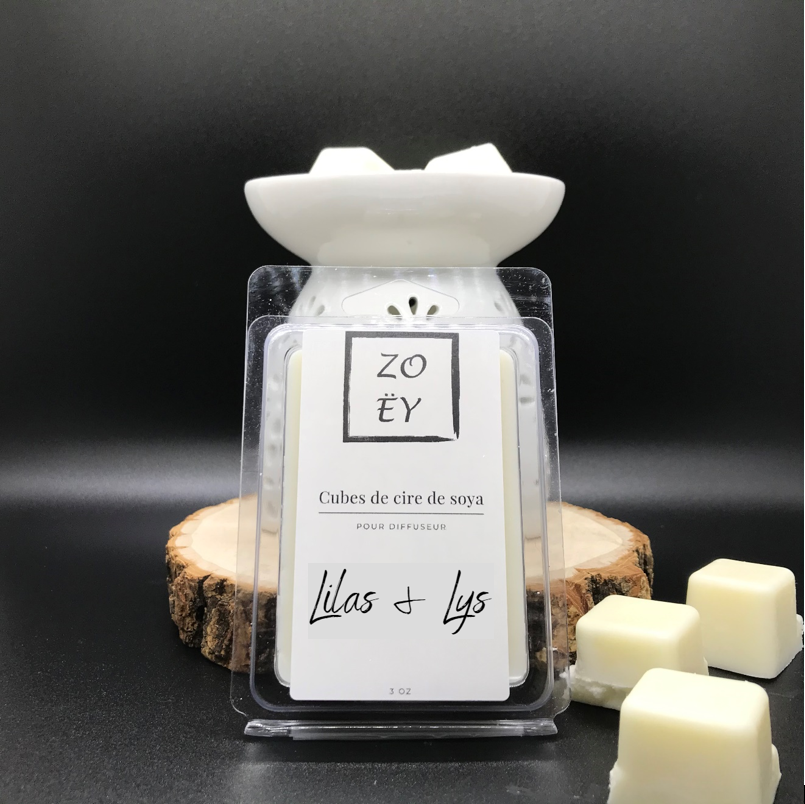 Cubes de cire de soya pour diffuseur - Lilas & Lys