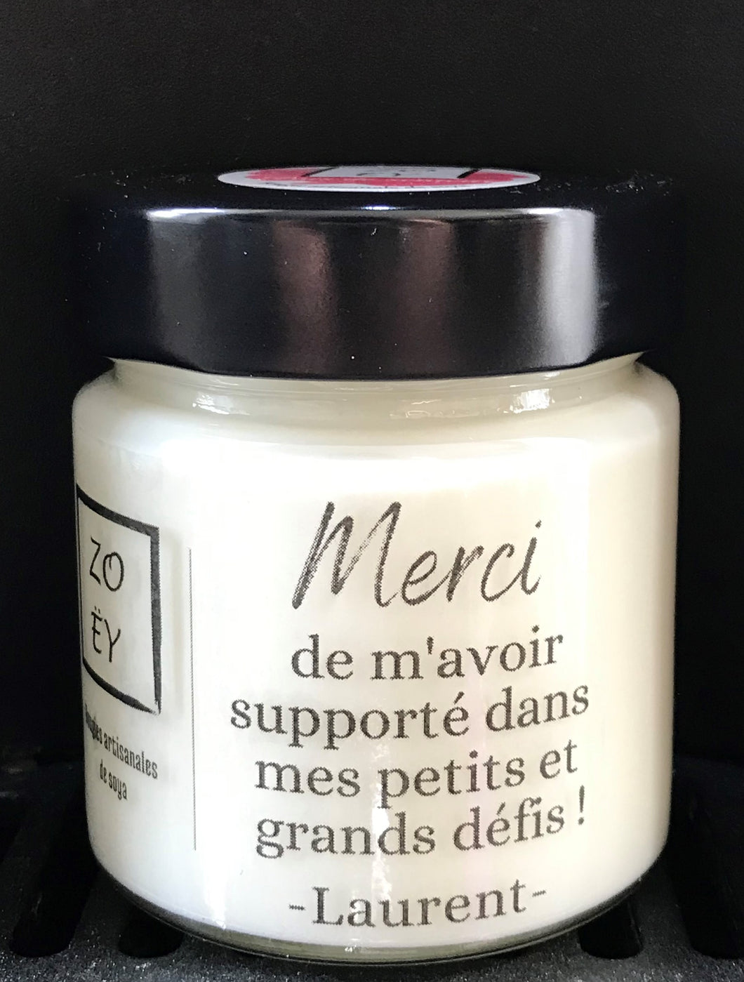 Mangue et Papaye - Bougie avec étiquette personnalisée